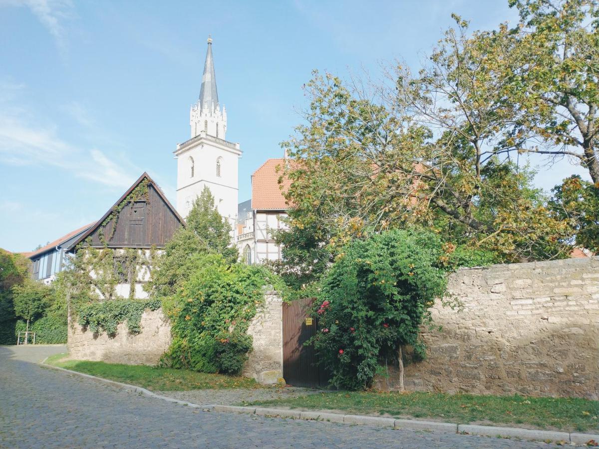 Pension Bergstube Bad Langensalza Exteriör bild